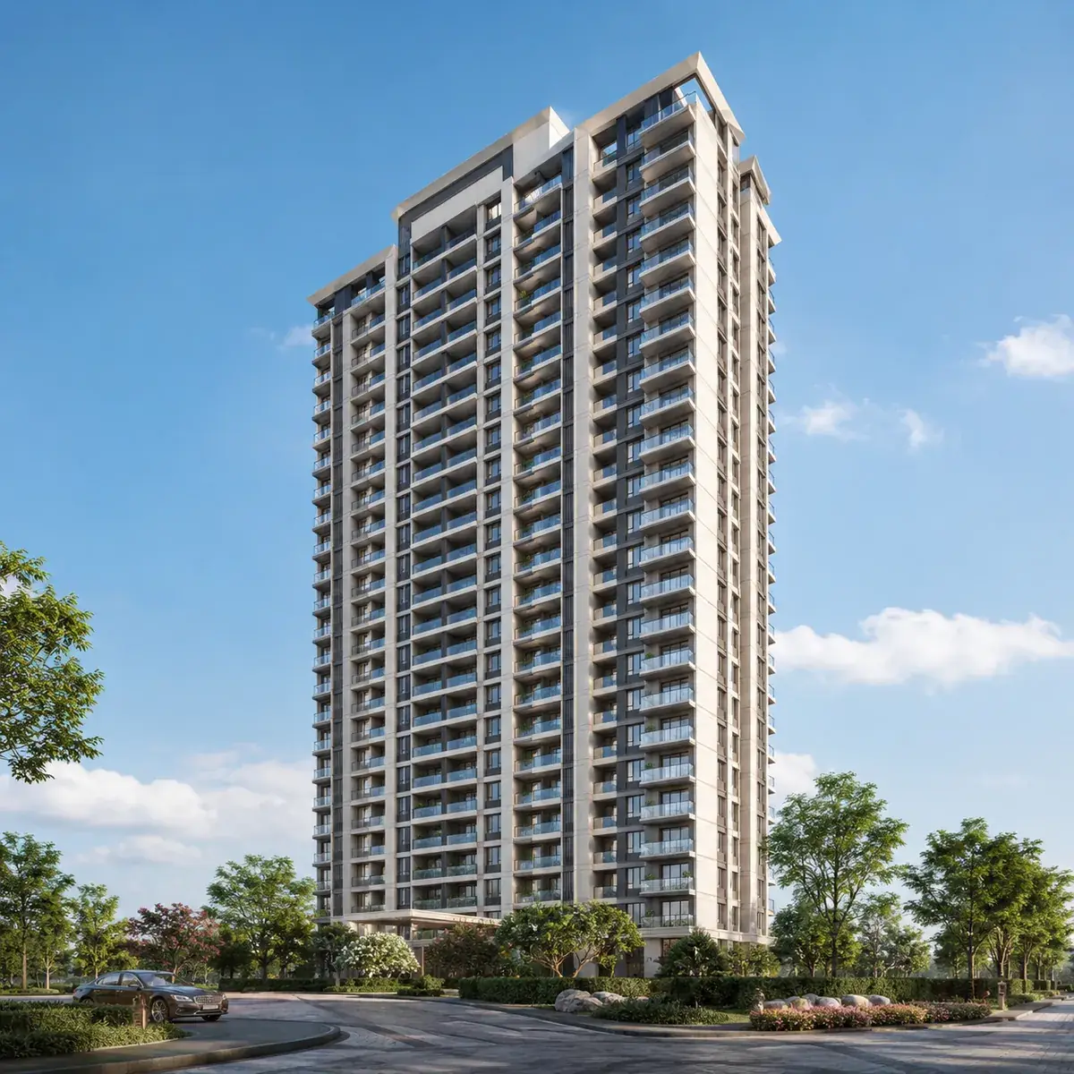 Candeur Kukatpally project exterior reference image